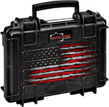 Explorer Cases Waterproof w/ Double Layer Case-Limited USA Flag Edition (Black)