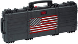 Explorer Cases 37" RED by Explorer waterproof gun case with Double Layer of Convoluted Foam - Limited USA Flag Edition