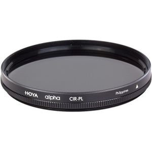 Hoya 55mm Optical Glass W/ Plastic Case Alpha Circular Polarizer Filter