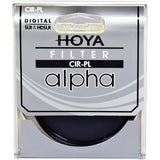 Hoya 55mm Optical Glass W/ Plastic Case Alpha Circular Polarizer Filter
