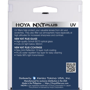 Hoya 49mm Anti-Reflective and Hydrophobic NXT Plus UV Filter