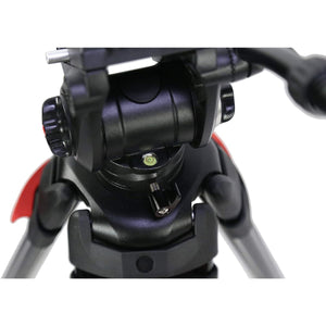 RedLine 7518-3 Professional Video Tripod w/ F18-3 Fluid Head, Dual Side Handles