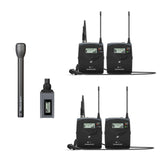 Sennheiser EW 100 ENG G4 Dual Wireless Lavalier Microphone Kit - A (516-558 MHz) with Additional Audio-Technica 8004L Handheld Omnidirectional Dynamic Microphone (Long Handle) for HDSLR cameras