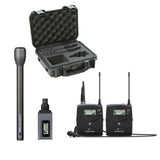 Sennheiser EW 100 ENG G4-A Wireless Basic Kit plus Audio-Technica AT8004-L Handheld Omnidirectional Dynamic Microphone (Long Handle) and SKB Waterproof Case
