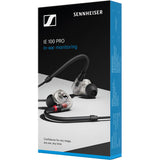 Sennheiser IE 100 PRO Straight Cable In-Ear Monitoring Headphones (Clear)