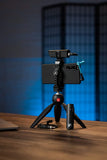 Sennheiser XSW-D Portable Lav Mobile Kit with Transmitter, Receiver, Lapel Mic, Mounts & Manfrotto PIXI Tabletop Stand