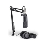 Audio-Technica AT2020 Studio Microphone Pack with ATH-M20x, Boom & XLR Cable - The Camera Box